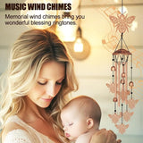 Wind Chimes for Outside, Bee Aluminum Tube Windchime Melodious Melodic for Porch Patio Garden Decor, Unique Metal Memorial Wind Chimes Housewarming Gifts for Friends and Family