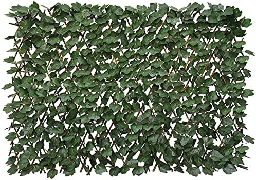 Expandable Fence Privacy Screen for Balcony Patio Outdoor,Decorative Faux Ivy Fencing Panel,Artificial Hedges (1,Ivy)…