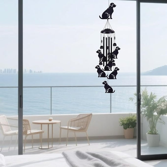 Dogs Wind Chimes Outdoor Decor, Mobile Wind Catcher, Retro Wind Bells, Blessing Wind Chime, Memorial Windchimes for Home, Balcony, Yard, Room, Xmas, Party, Indoor, Garden Decoration, Gifts for Mom