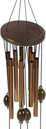 BORDSTRACT Metal Anchor Wind Chime, 9 Tube Nautical Design with Soothing Sounds for Outdoor Garden Patio Decor Hanging Home use