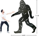 7.4ft Bigfoot Metal Outdoor Decor Big Foot Sasquatch Gifts for Men Dad Women Bigfoot Silhouette Statues for Outside, Patio, Lawn, Yard Art, Forests, Yard Display, Garden Decorations
