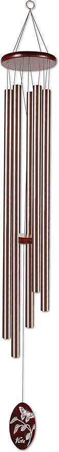Sunset Vista Designs Bronze Classic Wind Chime with Butterfly, Extra Large