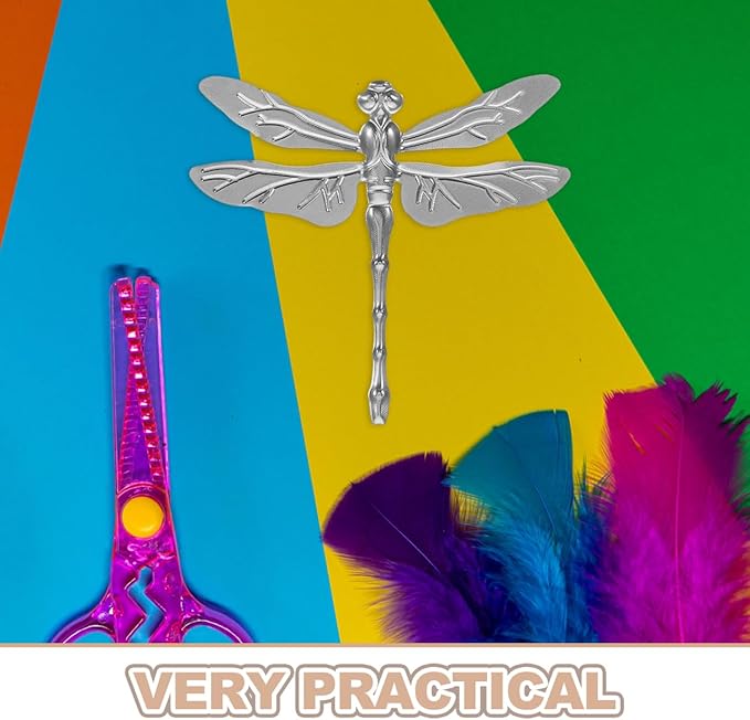 Abaodam 20Pcs Metal Dragonfly Sculpture Wall Art for Garden Decoration 2.75In Handmade Iron Dragonfly Figurine Outdoor Patio Home Decor Diy Craft Project