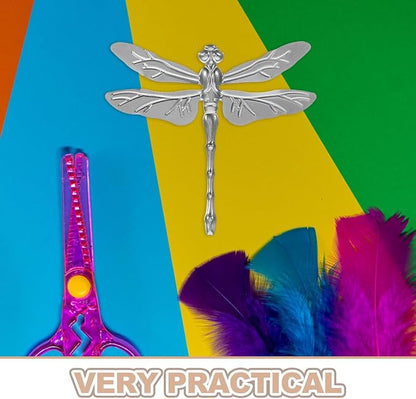 Abaodam 20Pcs Metal Dragonfly Sculpture Wall Art for Garden Decoration 2.75In Handmade Iron Dragonfly Figurine Outdoor Patio Home Decor Diy Craft Project