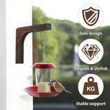 Abaodam Wooden Wall Mounted Hanging Plant Hanger Wall Hooks for Flower Bracket Planter Wind Chimes Patio Decor