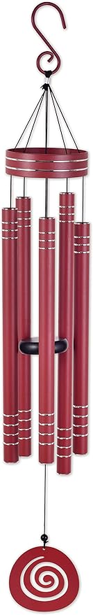 Sunset Vista Designs Durable Metal Vista Classics Galaxy Wind Chime, 41-Inch, Red
