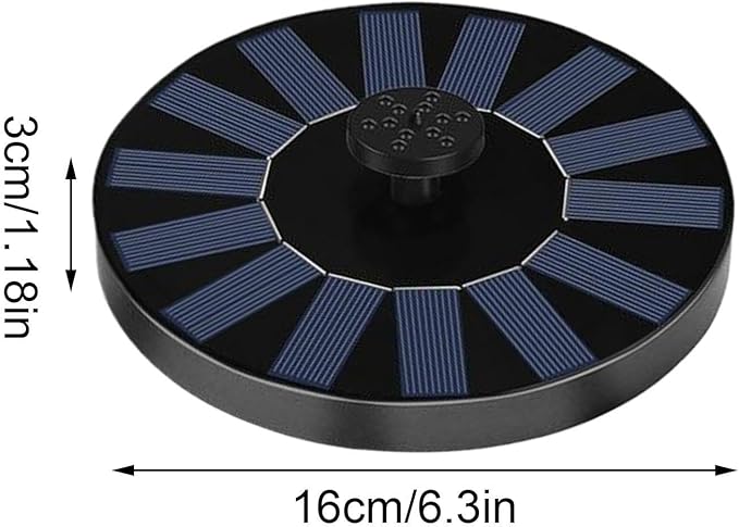 Solar Fountain for Bird Bath: Floating Mini Solar Powerd Water Fountain Outdoor with 6 Nozzles 2026 Upgraded Mini Fountains Pump for Brids Bath Garden Pond Pool