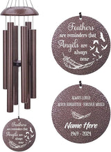 Personalized Wind Chimes for Loss of Loved One, Bereavement & in Memory Wind Chimes, Sympathy Gifts in Memory of Father, Mother, or a Loved One, Product in USA