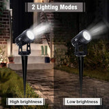 APONUO Metal Outdoor Solar Landscape Lights Solar Lights Outdoor Waterproof Solar Landscape Spotlight for Yard Landscape Lighting, Auto On/Off for Pathway,Driveway, Porch, Patio (Cool White)