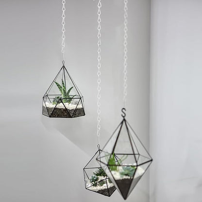 Hotop 8 Pcs Metal Hanging Chains with Ceiling Hooks, Garden Plant Hangers for Hanging Bird Feeders, Billboards, Chalkboards, Basket, Planters, Lanterns, Wind Chimes, Chain Hook DIY(16.38 Inch,White)