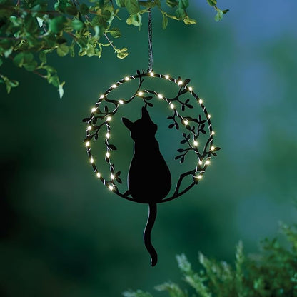ART & ARTIFACT Hanging Solar Cat