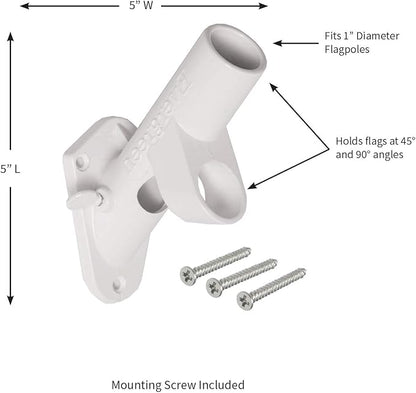 Multi-Purpose White Flag Bracket