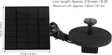 Solar Water Fountain Pump, Outdoor Submersible Bird Bath Fountain Kit, Small Solar Powered Water Pump with 120cm Lift for Pond Garden Pool and Oxygenation