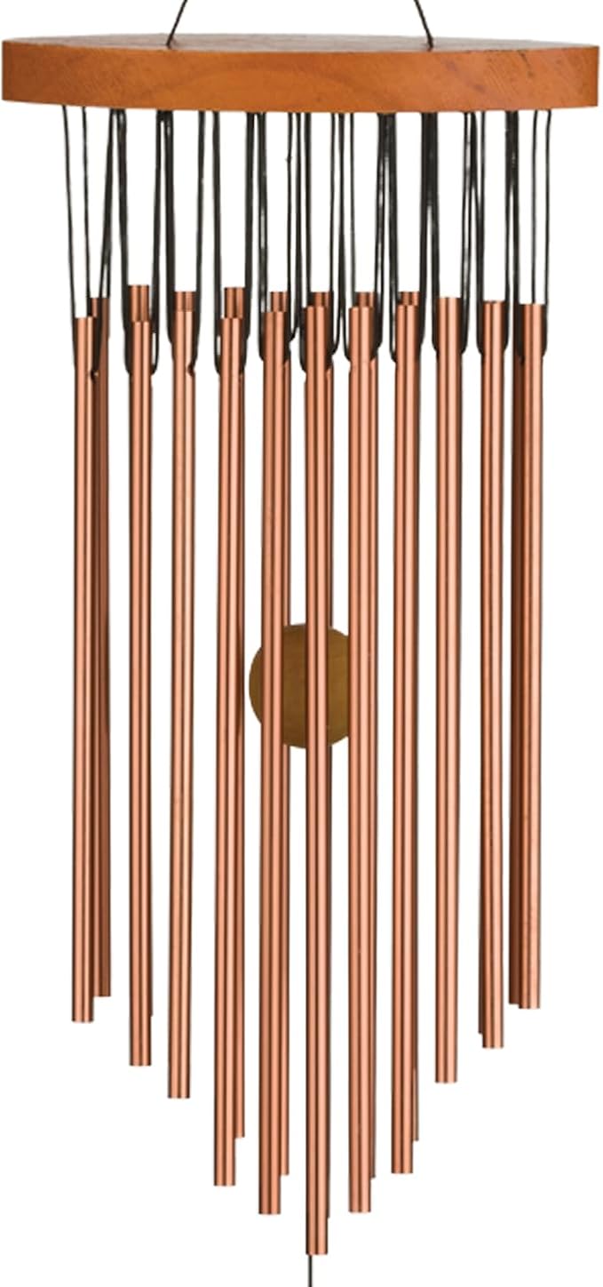 Regal Art & Gift Garden Kyoto Wind Chimes - Outdoor Decorative Metal Hanging Chime - Relaxing Sound for Yard, Patio, Porch or Garden - Oval Bronze