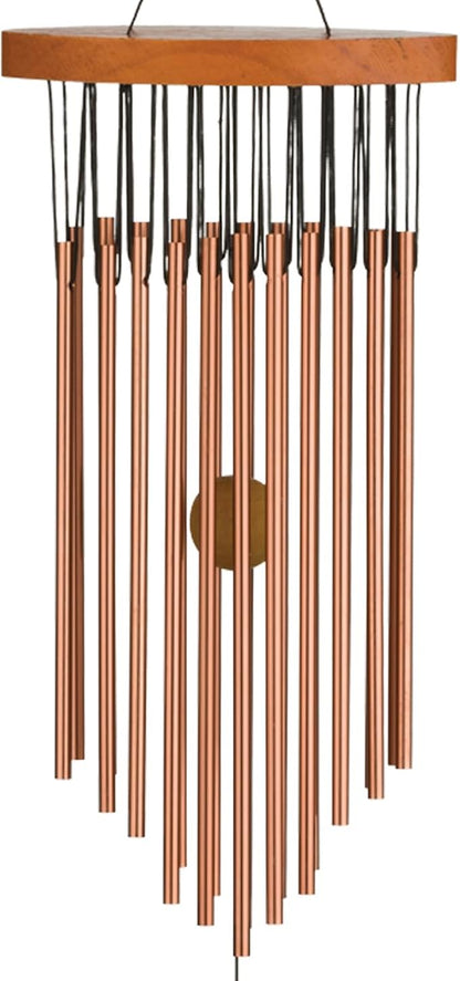Regal Art & Gift Garden Kyoto Wind Chimes - Outdoor Decorative Metal Hanging Chime - Relaxing Sound for Yard, Patio, Porch or Garden - Oval Bronze