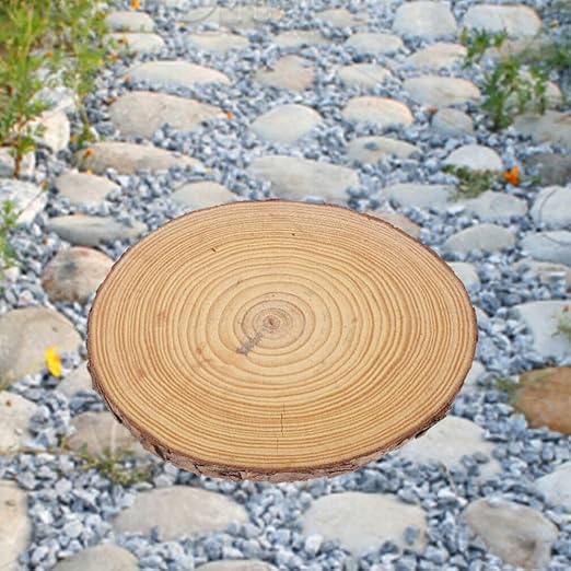 SUPVOX Garden Pathway Stepping Stone - Wooden Slices Patio Path,Stepping Wood Board for Yard Outdoor