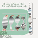 12PCS Bird Deterrents for Outside Patio, 3D Stainless Steel Bird Reflectors to Keep Birds Away, Woodpecker Deterrent for House，Bird Scare Devices to Keep Owl，Pigeons Away from Your Garden, Orchards