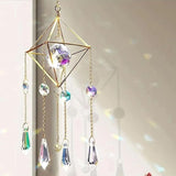 Sun Catchers with Crystals Hanging Crystals Prisms Suncatcher Crystal Suncatchers Hanging Wind Pendant for Window Garden Home (Type-B)