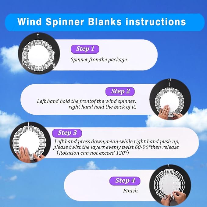 Golden Retriever Wind Spinners - 12 inch 3D Stainless Steel Hanging Wind Spinner Metal - for Indoor/Outdoor Decor, Yard, Garden Decoration