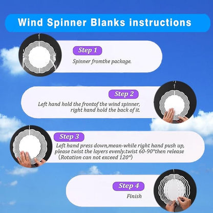 Golden Retriever Wind Spinners - 12 inch 3D Stainless Steel Hanging Wind Spinner Metal - for Indoor/Outdoor Decor, Yard, Garden Decoration