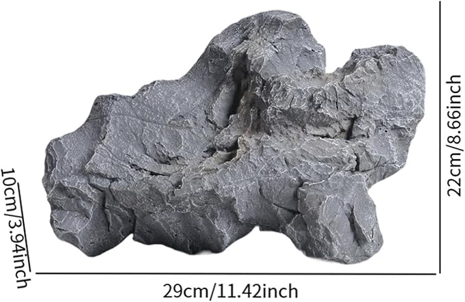 Baoblaze Fake Rock Natural Texture Multifunctional Weather Resistant Realistic Landscape Decoration for Lawn Yard Balcony Patio Porch, 29x10x22cm