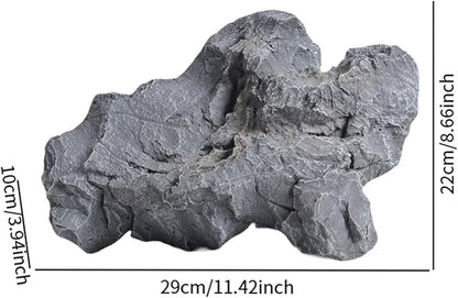 Baoblaze Fake Rock Natural Texture Multifunctional Weather Resistant Realistic Landscape Decoration for Lawn Yard Balcony Patio Porch, 29x10x22cm