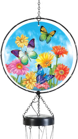 Briarwood Lane Welcome Butterflies Illuminated Wind Chime