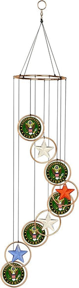 Red Carpet Studios 15181 Patriot Spiral Wind Chime, 32" Long, Multicolor