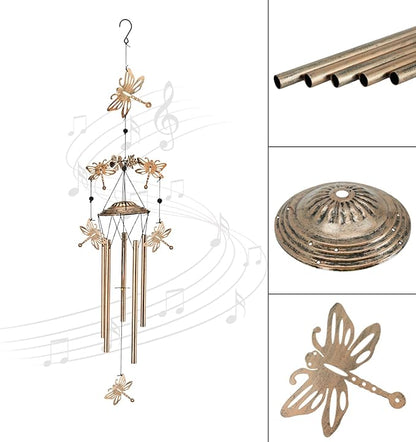 Wind Chimes for Outside Garden Decor - Dragonfly Decorations Wind Chimes, Birthday Gfits for Women, Mom, Grandma, Memorial Gifts, Housewarming Gifts, Yard or Patio Deals