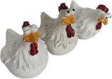 Funny Farm Chickens Statues,Cute Chicken Fence Decoration,Resin Chickens Decor,Outdoor Real Animal Statue,Chicken Sculpture,Perfect for Home Garden Stairs,Farm,Patio,Backyard