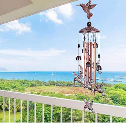 Alnicov Wind Chime,Outdoor Indoor Decor,Deep Tone Memorial Wind Chime for Outdoor Home Patio,Porch,Garden,Yard Decoration