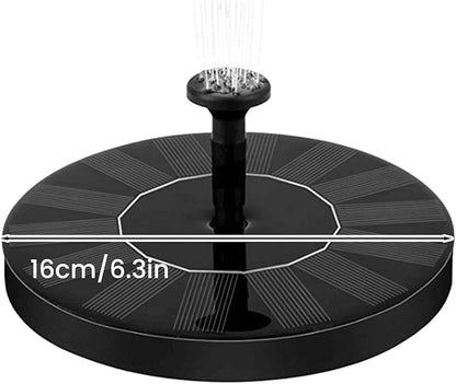 Solar Fountain for Bird Bath: Floating Mini Solar Water Fountain with 6 Nozzles for Garden, Pond, Pool, and Outdoor (3, 6.3")