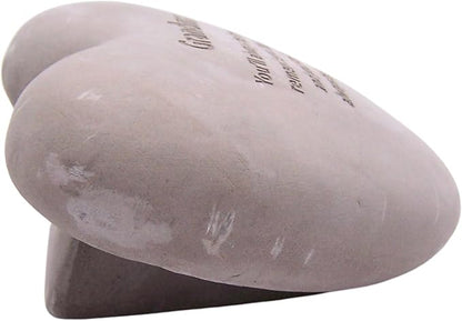 Wowser Heart Shaped Memorial Stone, Sympathy Gift, Remembrance Garden Accent, 6 Inches (Grandma)