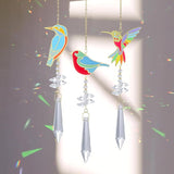 Hummingbird Crystal Sun Catcher, Glass Window Hanging Ornament,Crystal Prism Suncatcher Outdoor Indoor Home Garden Party Decoration