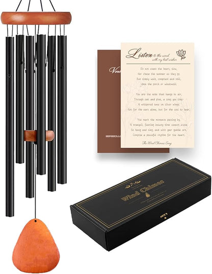 Wind Chimes for Outside, Wind Chimes with Thickened Tube, Outdoor Windchime for Garden Yard Patio Decor, Unique Gift for Women