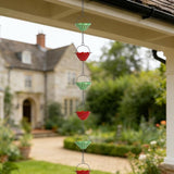 dreamysoul Rain Chains for Outside, 10 FT Decorative Rain Catcher Chains with 16 Cups, Adjustable Rain Chain for Gutters, Downspout, Eaves, Drainage