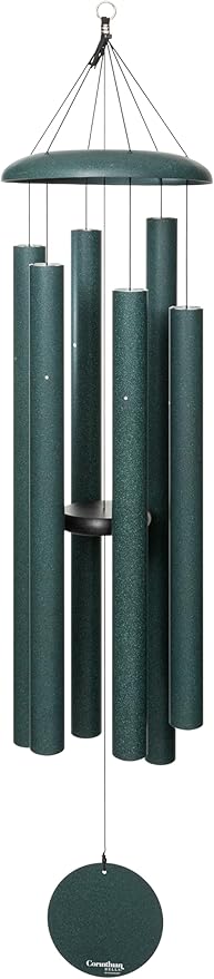 Corinthian Bells by Wind River - 60 inch Green Wind Chime for Patio, Backyard, Garden, and Outdoor Decor (Aluminum Chime) Made in The USA