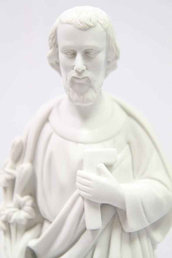Vittoria Collection 16 Inch Saint St. Joseph The Worker Statue Sculpture Figurine Made in Italy Indoor Outdoor Garden