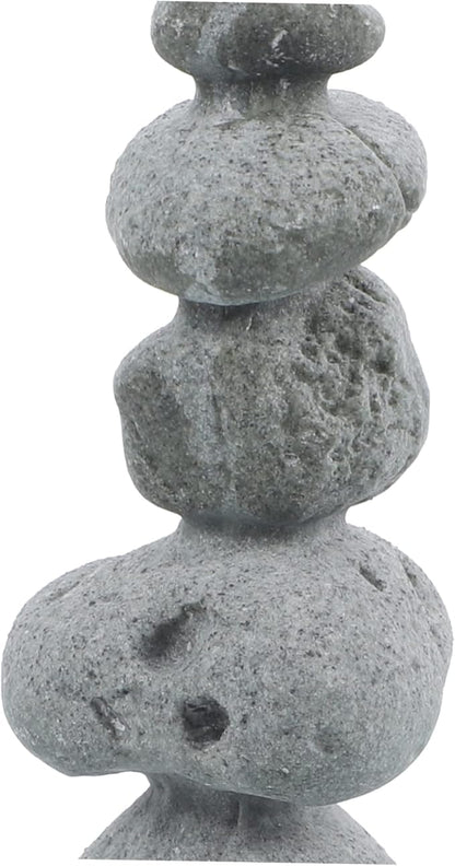 Mipcase Zen Garden Stone Decoration Fake Rock Ornament for Living Decor for Outdoor Garden Flower Pot Landscaping and Fish Tank Micro Landscape Light Grey
