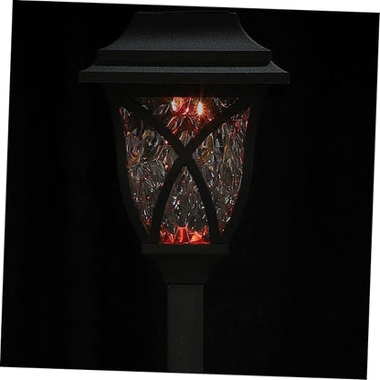 Angoily 4pcs Solar Lawn Lights Easy Install Led Outdoor Garden Lighting for Pathways Unique Design Solar Powered Landscape Decor