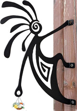 Native American Iron Plant Hangers Hooks for Outdoor -10inch Hanging Plants Flower Fern Pots Lantern Bird Feeder Wind Chimes for Porch Garden Farmhouse