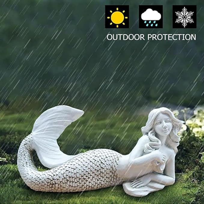 Statue Home Decor, Lying Garden Sculpture Figurine Statue Modern Art Ornament for Garden Home Office Desktop Decoration