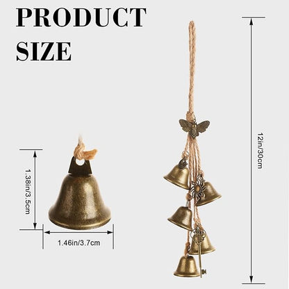 2 Pieces Witch Bells for Door Knob for Protection Handmade Decorative Door Hanging Bell Witch Wind Chimes for Boho Home Room Decor(Bees)