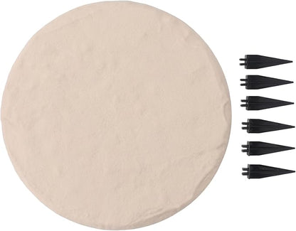 4Pcs 15.71in Garden Stepping Stones, Polypropylene Resin Step Stones with Ground Stakes, Pavers Decorative Walkway, Outdoor Walkway Stake Into The Ground for Lawn Garden Pathway
