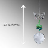 Crystal Sun Catcher for Car, Car Charms for Rear View Mirror, Butterfly Hanging Ornamentcar Sparkling Crystal Prism Decor, Cars Accessories for Women