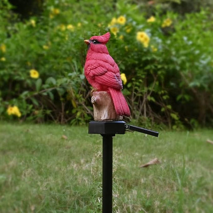 Cardinal Garden Decor Red Bird Figurine Memorial Solar Light Outdoor Stake Patio Yard Art Lawn Ornament Porch Christmas Decorations Outside Statue Gift for Mom Grandma Women Mother