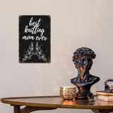 Retro Metal Tin Sign Copie De Best Knitg Mom Ever Funny Wall Decor for Home,Garden,Patio,Yard,Office,Vintage 8x12 Inches Room Decorations