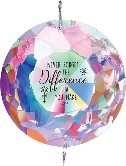 Gifts for Women,Inspirational Crystal Sun Catcher Gifts Motivational Crystal Decoration Gift for Women Graduationg Christmas Birthday