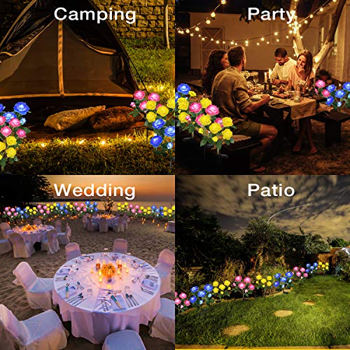 Solar Flower Garden Stake Lights