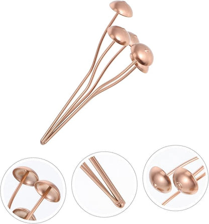 Toddmomy Iron Mushroom Statue Garden Decor Unique Design Mushroom Stake for Garden Art Outdoor Plant Stake for Decor